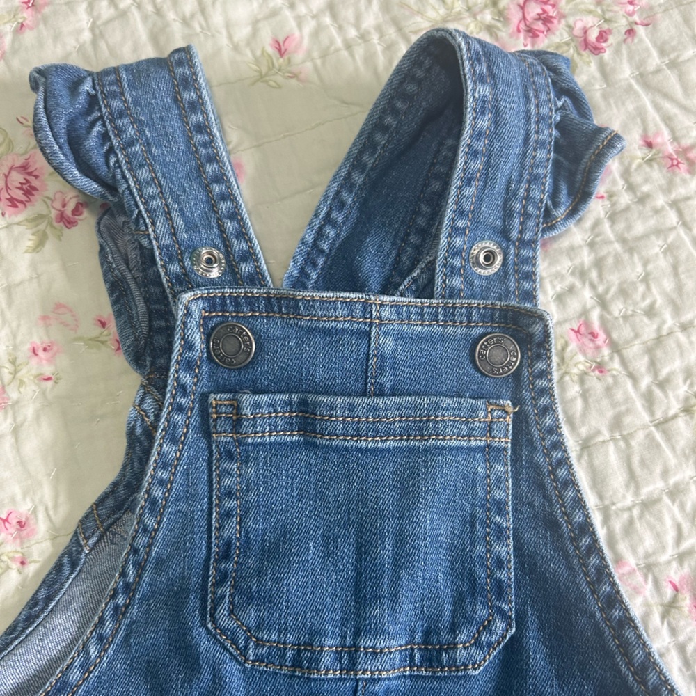 SOLD Carters denim overalls size 9 months - Picture 3 of 5